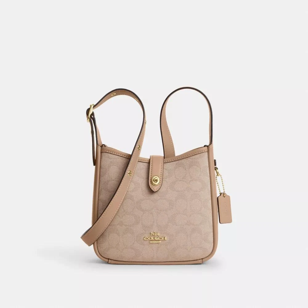Coach Hadley Mini Crossbody Bag With Signature Canvas 1
