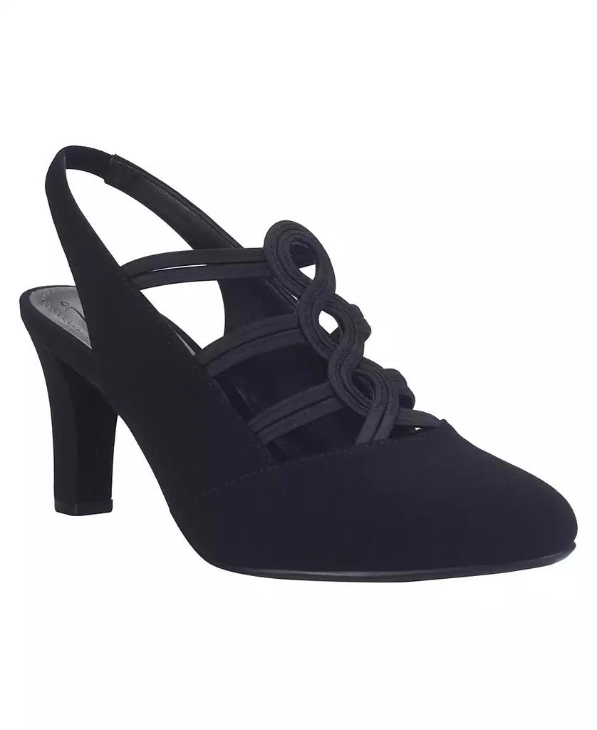 Impo Women's Velia Memory Foam Stretch Slingback Pumps 1