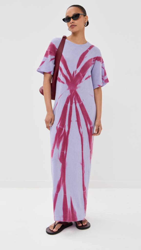 The Elder Statesman Cashmere Mythic Oversized Tee Dress