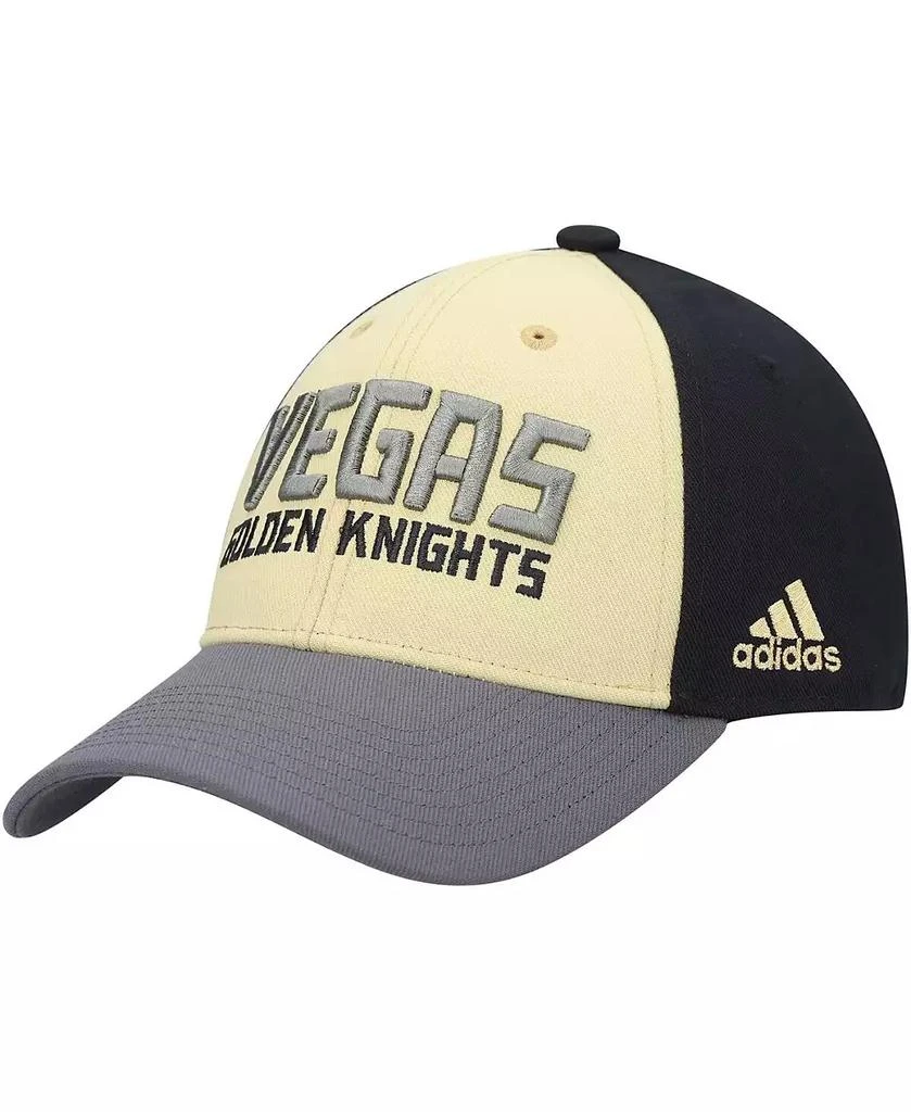 Adidas Men's Black Vegas Golden Knights Locker Room Adjustable Hat 1