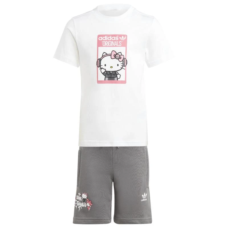 Adidas adidas Originals Hello Kitty T-Shirt & Shorts Set - Girls' Preschool 1
