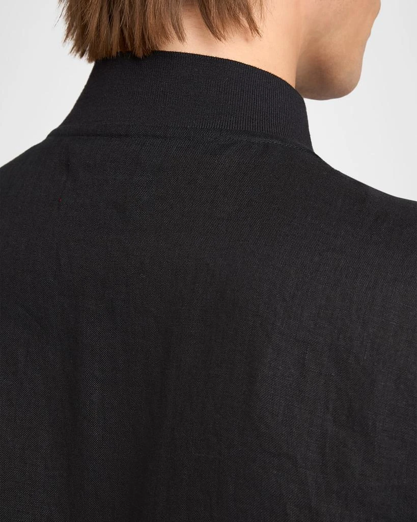 Kiton Men
s Linen Full-Zip Blouson 5