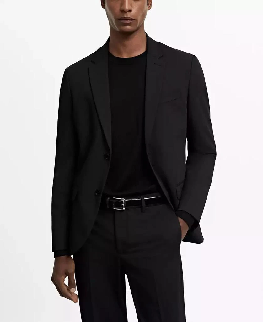 Mango Men's Super Slim-Fit Stretch Fabric Suit Blazer 1