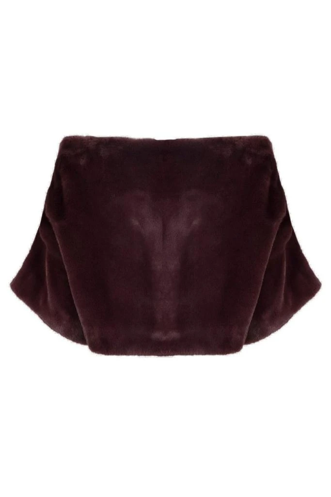 P.A.R.O.S.H. P.A.R.O.S.H. Photo Cropped Velvet Cape 2