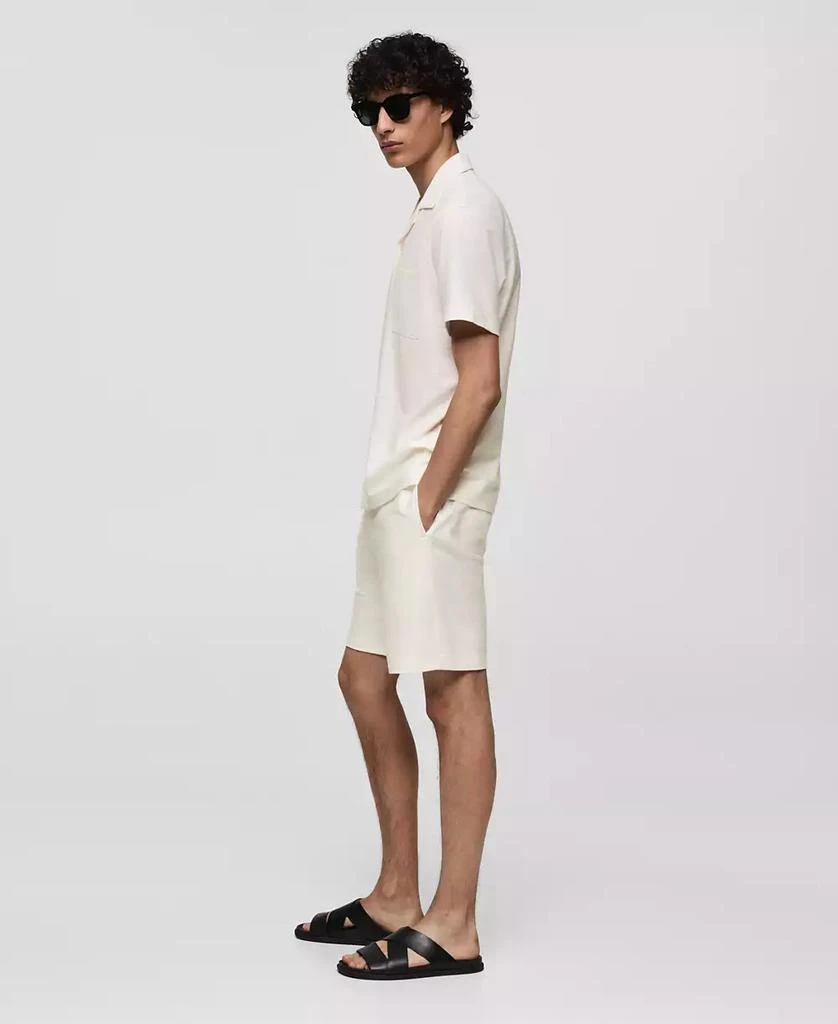 Mango Men's Chest-Pocket Cotton Shirt 2