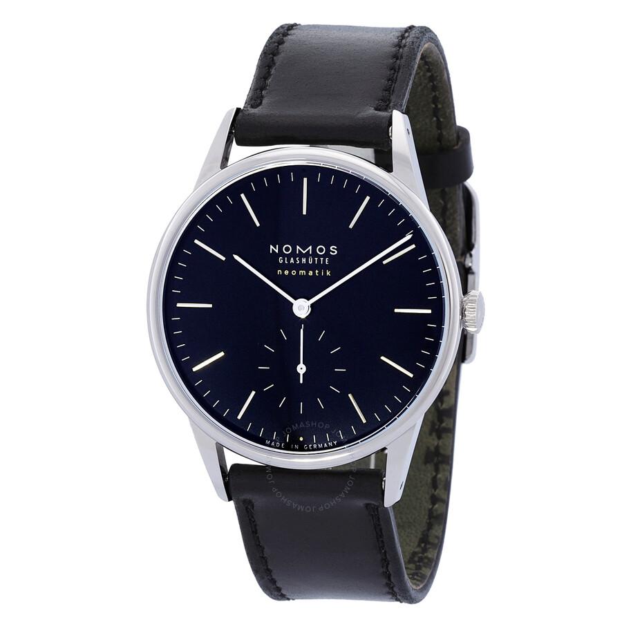 Nomos Glashutte Orion Neomatik 39 Automatic Black Dial Men's Watch 346