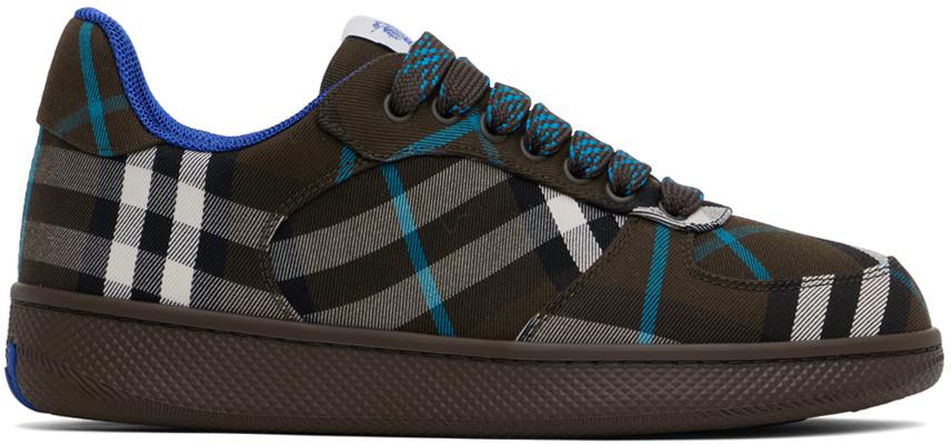 Burberry Brown Check Terrace Sneakers