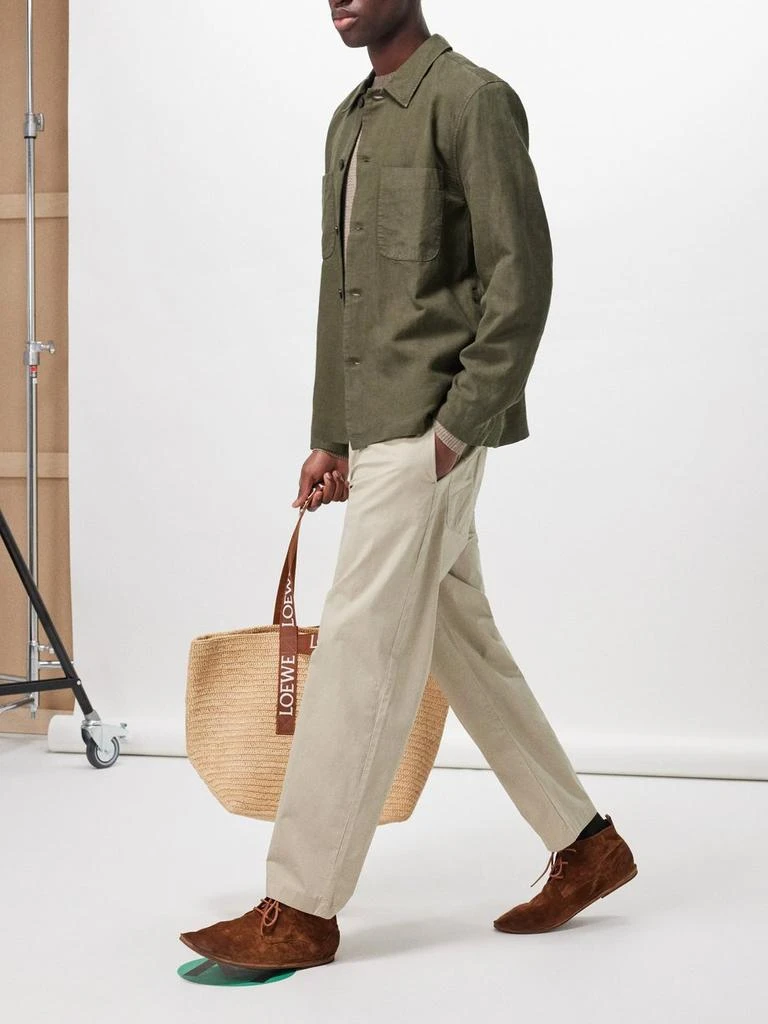 Officine Générale Walter cotton-blend straight-leg trousers 2