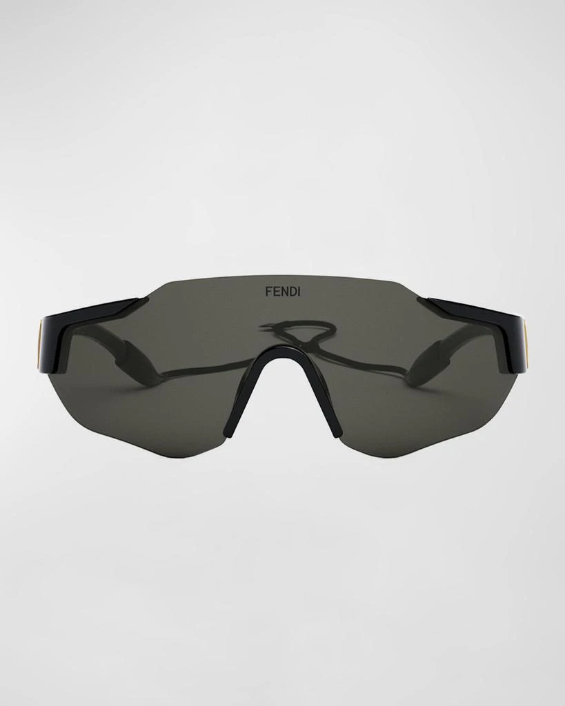 Fendi Men's FF-Logo Rimless Shield Sunglasses 4