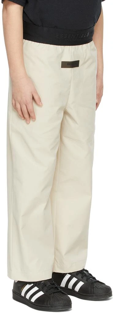 Essentials Kids Beige Relaxed Trousers 3