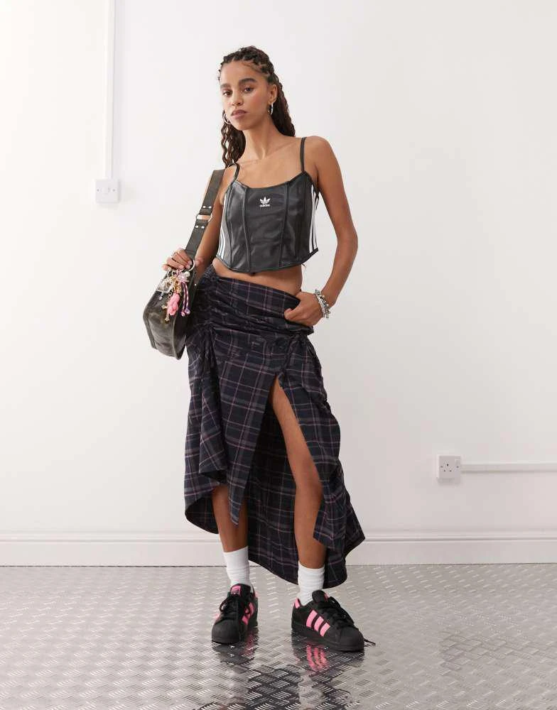 Adidas adidas Originals Firebird corset in black 2