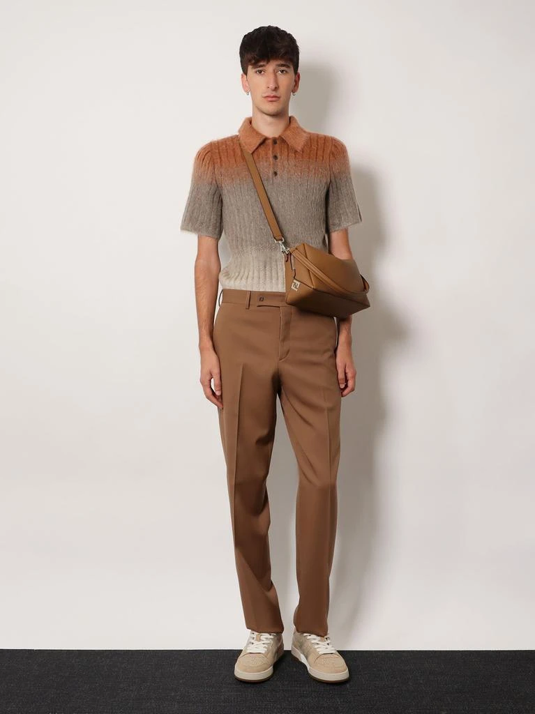 Fendi Dégradé mohair and wool polo shirt 2