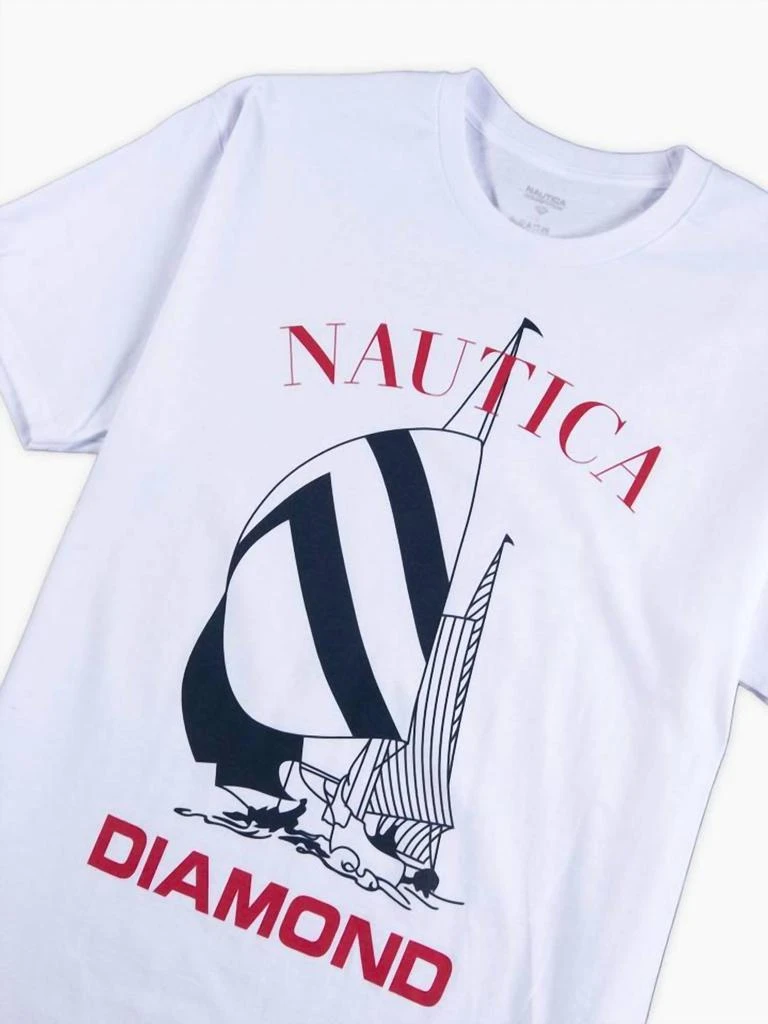 Diamond Supply Co Men's Nautica Tee In White 3