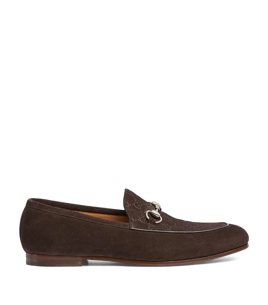 Gucci Suede Horsebit Loafers 1