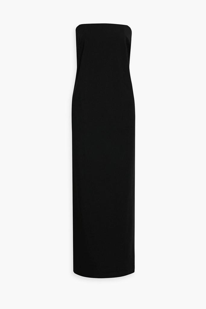 CO Strapless wool-blend crepe maxi dress