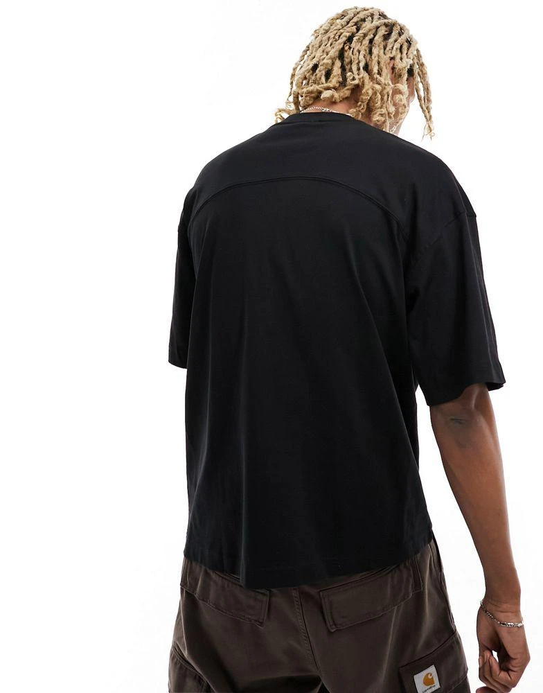 Bershka Bershka oversized basic t-shirt in black 4