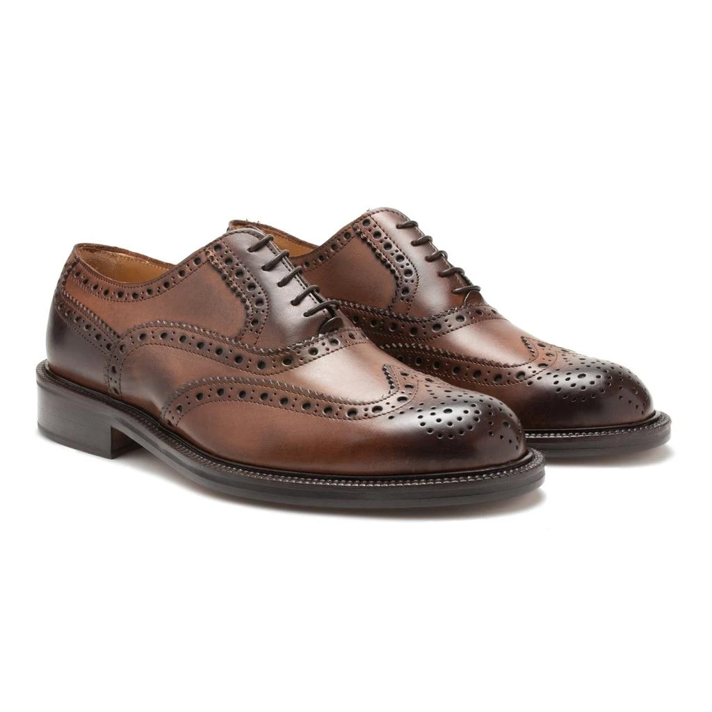 Saxone of Scotland Saxone of Scotland Authentic Full Brogue Leather Dress Men's Shoes 2