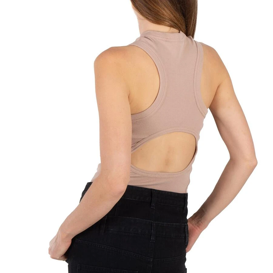 Tibi Ladies Toffee Ribbed Racerback Bodysuit 3