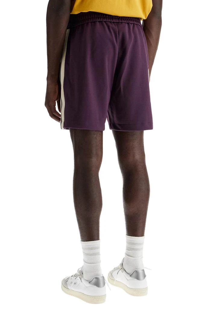 PALM ANGELS DARK PURPLE TRASH SHORT PANTS 3