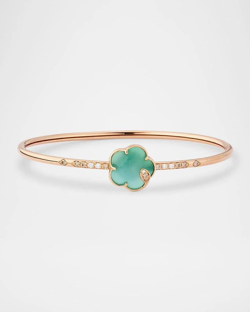 Pasquale Bruni Ton Joli 18K Rose Gold Diamond and Moonstone-Agate Bangle Bracelet 1