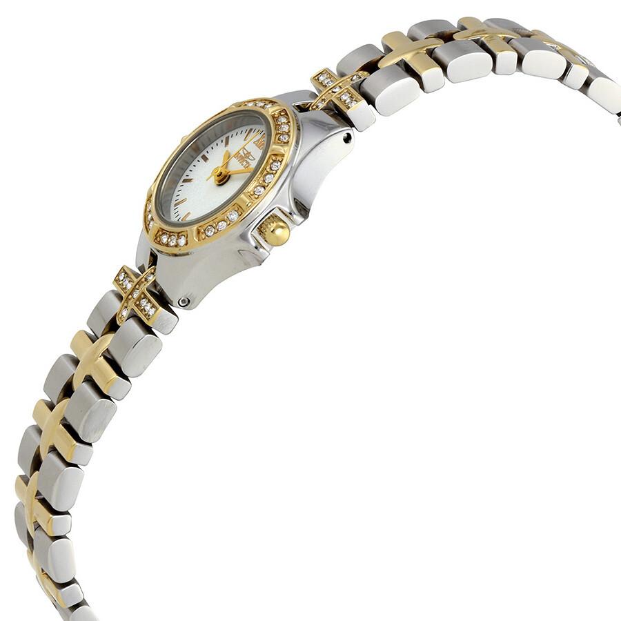 Invicta Wildflower White Dial Two-tone Ladies Watch 0133