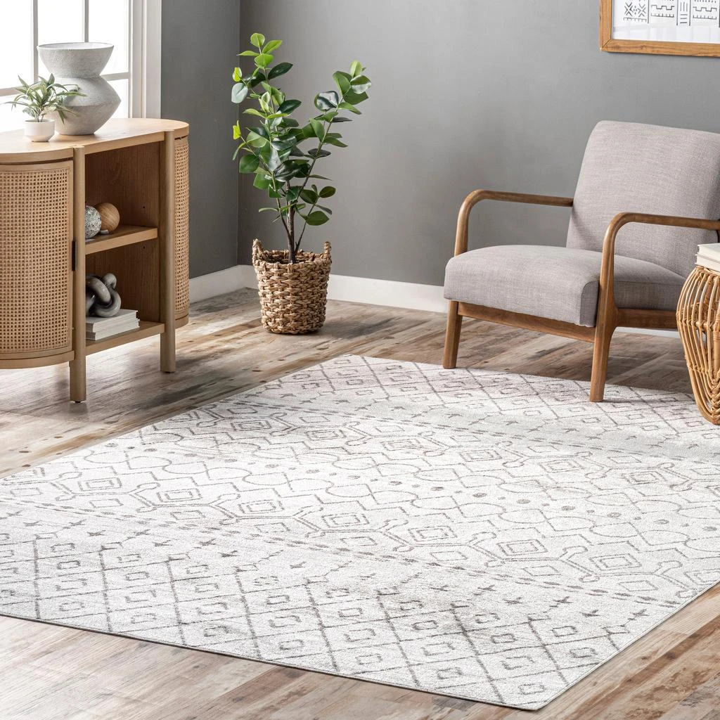 nuLOOM Audrey Machine Washable Geometric Moroccan Area Rug 1