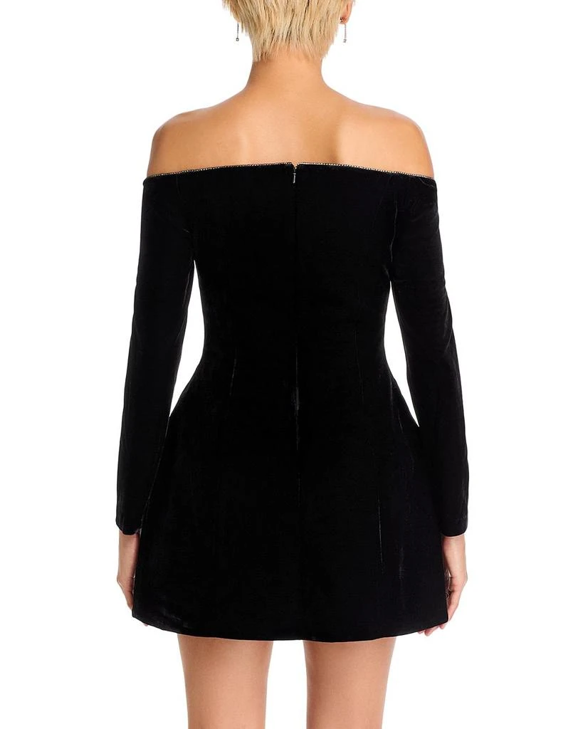 Bardot Nadene Velour Hourglass Dress 4