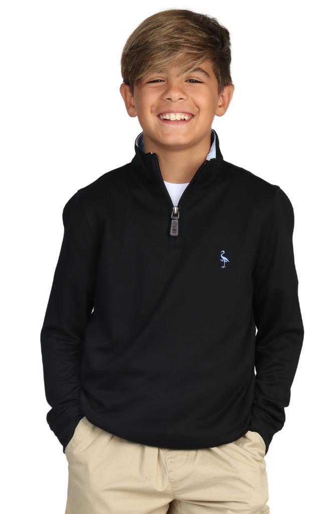 TailorByrd Kids' Modal Blend Quarter Zip Pullover