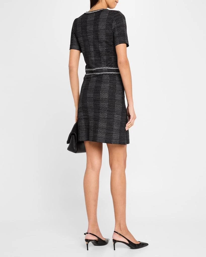 Misook Bold Plaid Knit Sheath Dress - Modern Fit 3