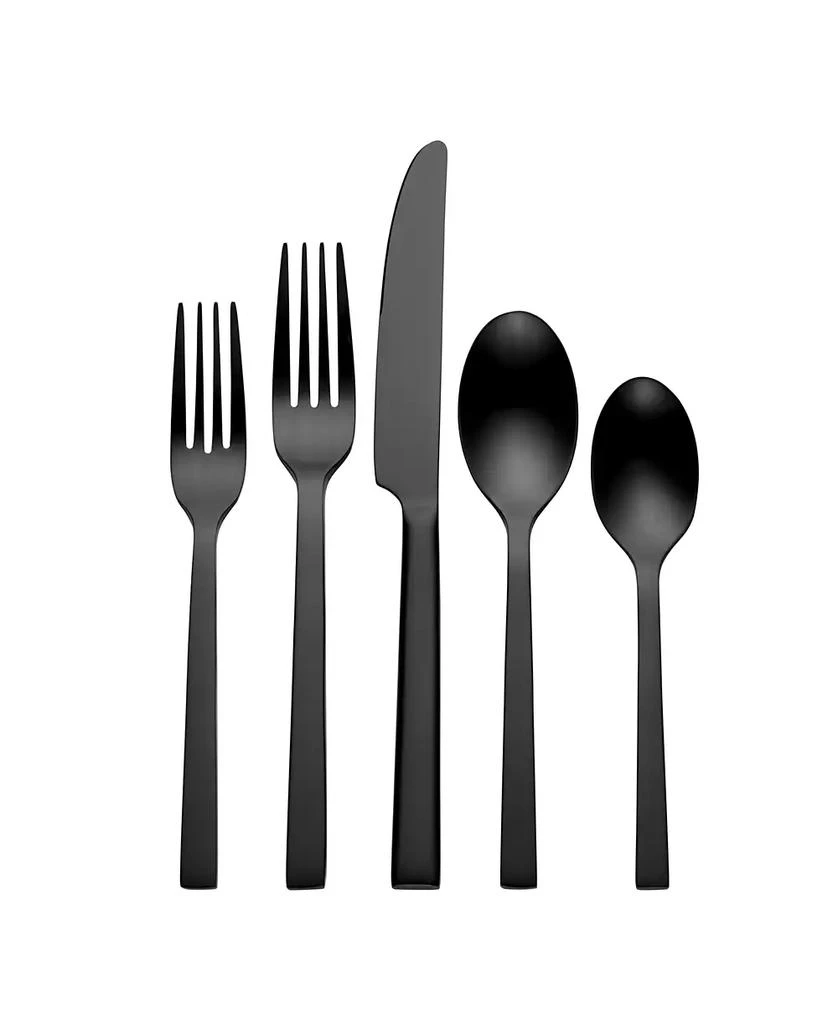 Oneida Chef's Table Black 20 Piece Everyday Flatware Set, Service For 4 3