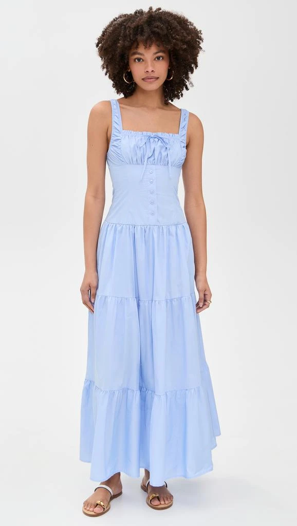 Moon River Sleeveless Corset Top Maxi Dress 6