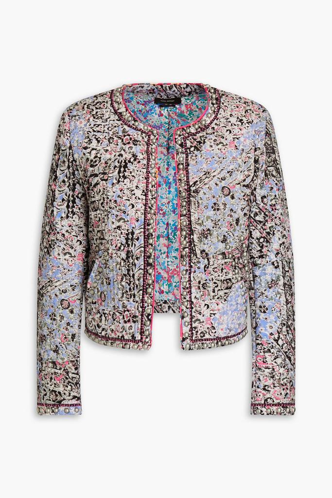 Isabel Marant Fansoni printed cotton and linen-blend cloqué jacket