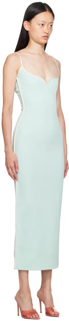 Paris Georgia SSENSE Exclusive Blue & White Heart Maxi Dress