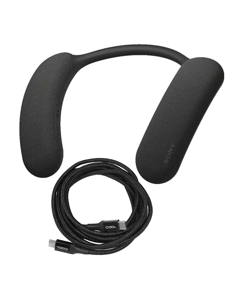 SONY Bravia Theater U Wearable TV Speaker Black Bundle