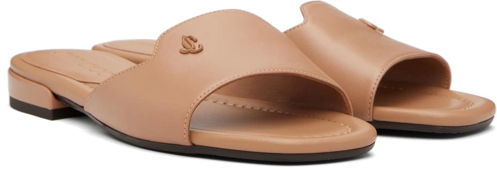 Jimmy Choo Brown Dina Flat Sandals 4