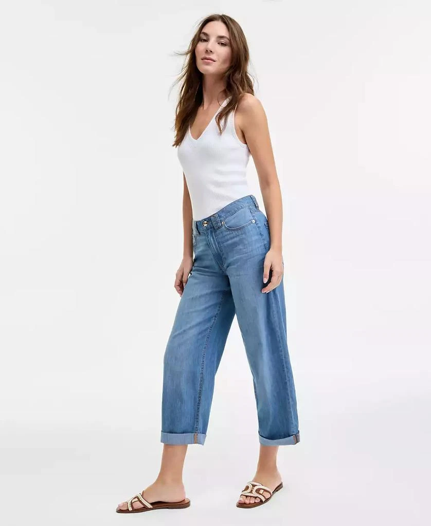 Tommy Hilfiger Women's Relaxed-Fit Utility Chambray Jeans 2