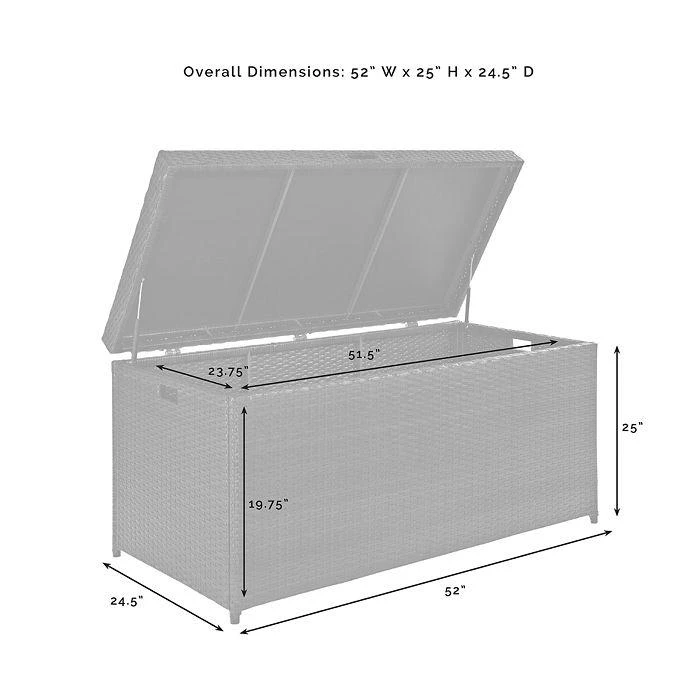 Sparrow & Wren Sparrow & Wren Avalon Outdoor Wicker Storage Bin 6