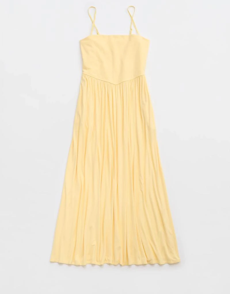 aerie yellow dress M / Standard The relaxed silhouette and flowing hem make it perfect for warm daysdress it up with heels or keep it casual with sandals Aerie At The Barre Convertible