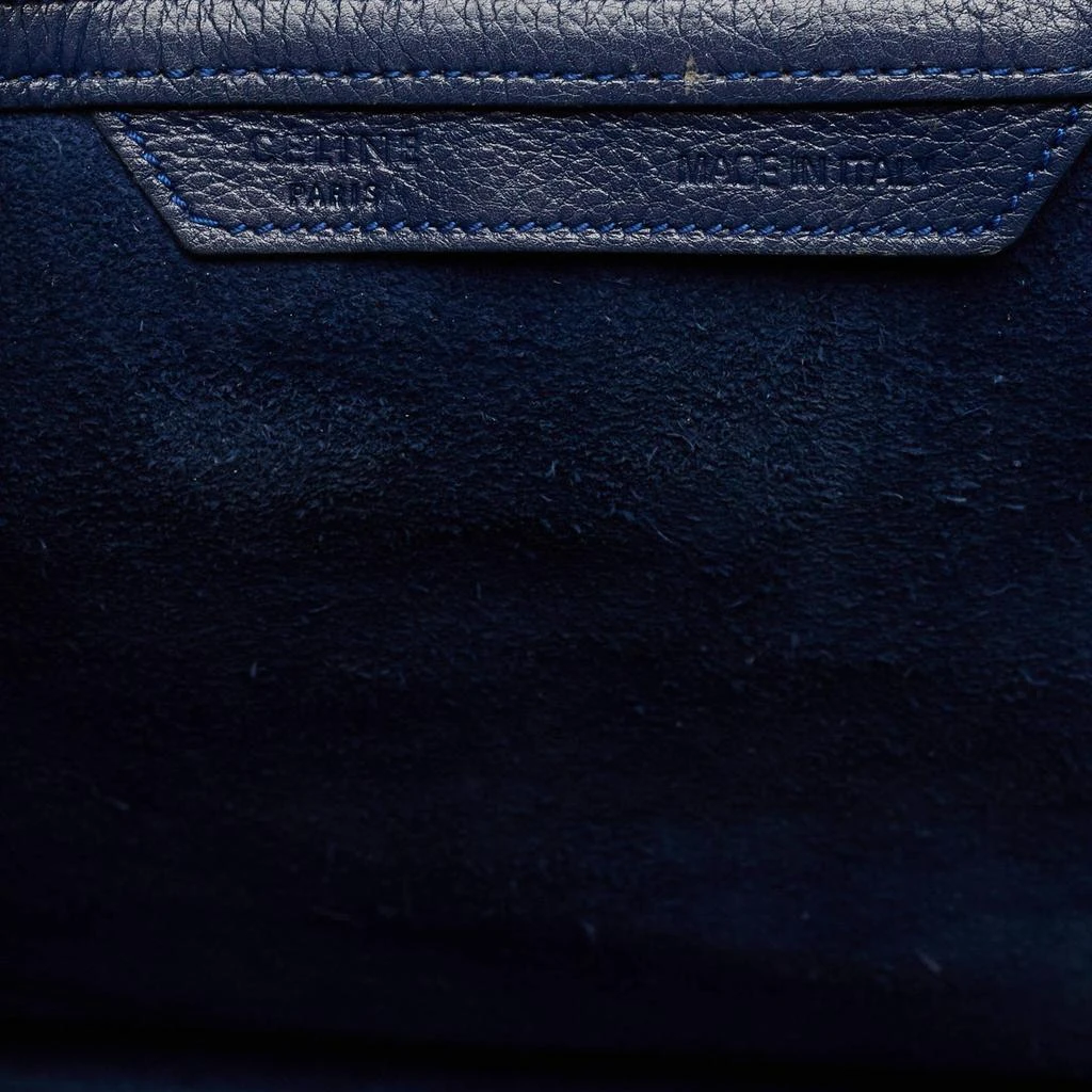 Celine Celine Navy Blue Leather Mini Luggage Tote 11