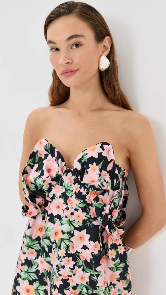Kika Vargas Raha Dress Blush Daffodil Taffeta 5