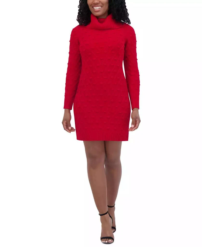 Jessica Howard Women's Cowlneck Popcorn Shift Dress 2