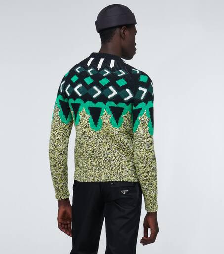 Prada jacquard sweater best sale