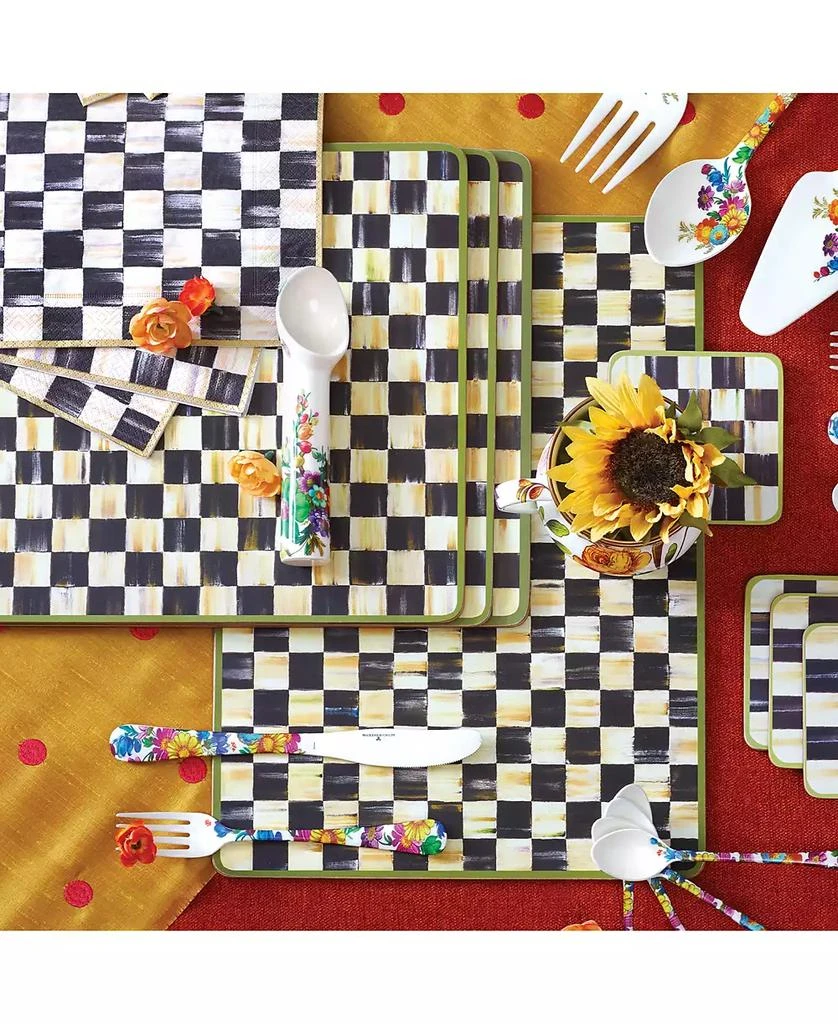 MacKenzie-Childs Courtly Check Cork-Backed Placemats, Set of 4 7