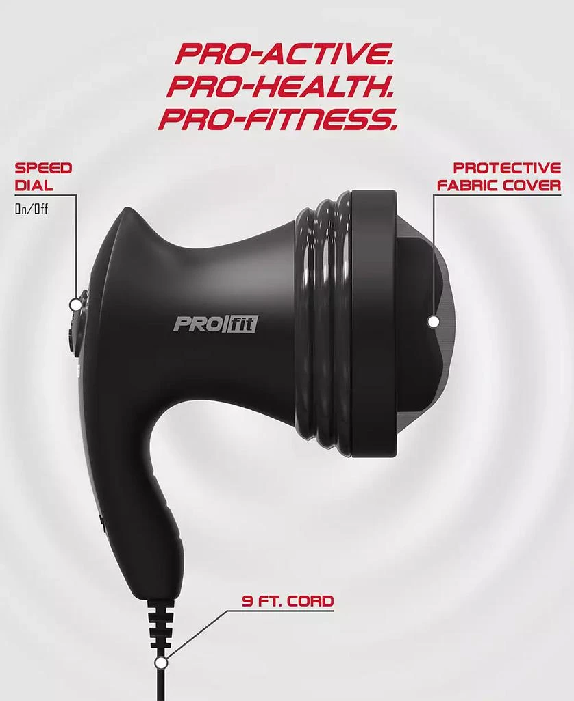 Tzumi PROfit Handheld Multi-Speed Shiatsu Massager 5