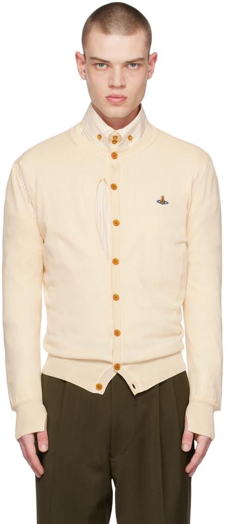 Vivienne Westwood Off-White Ripped Cardigan