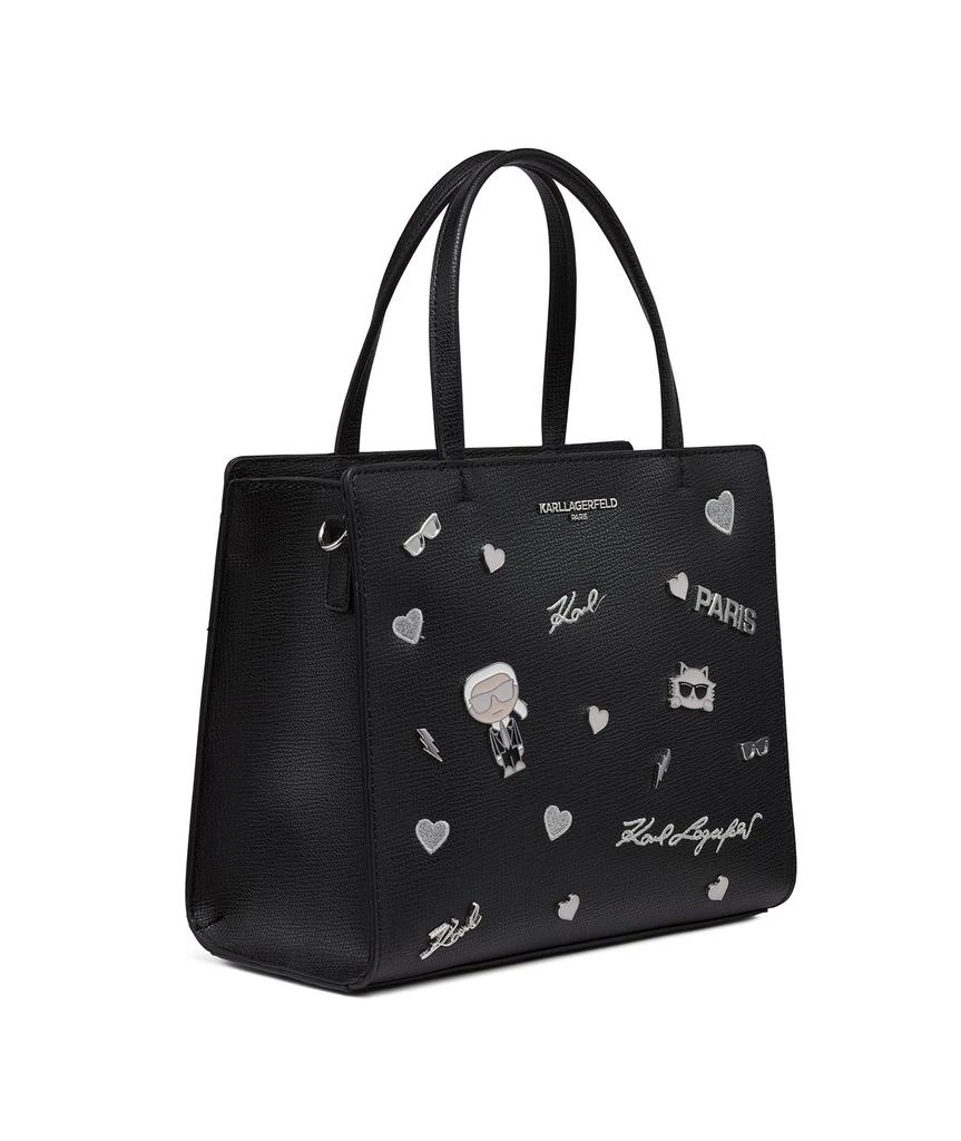 Karl Lagerfeld Paris MAYBELLE SATCHEL WITH PINS 2