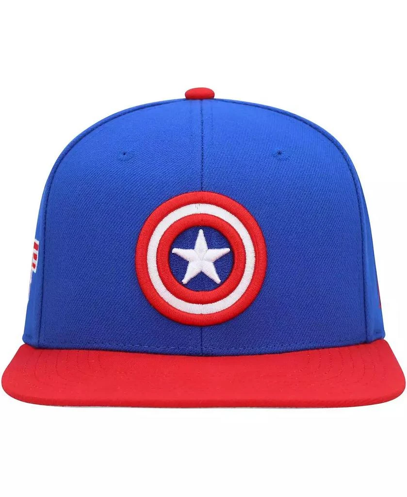 Marvel Men's Navy, Red Captain America Snapback Hat 2