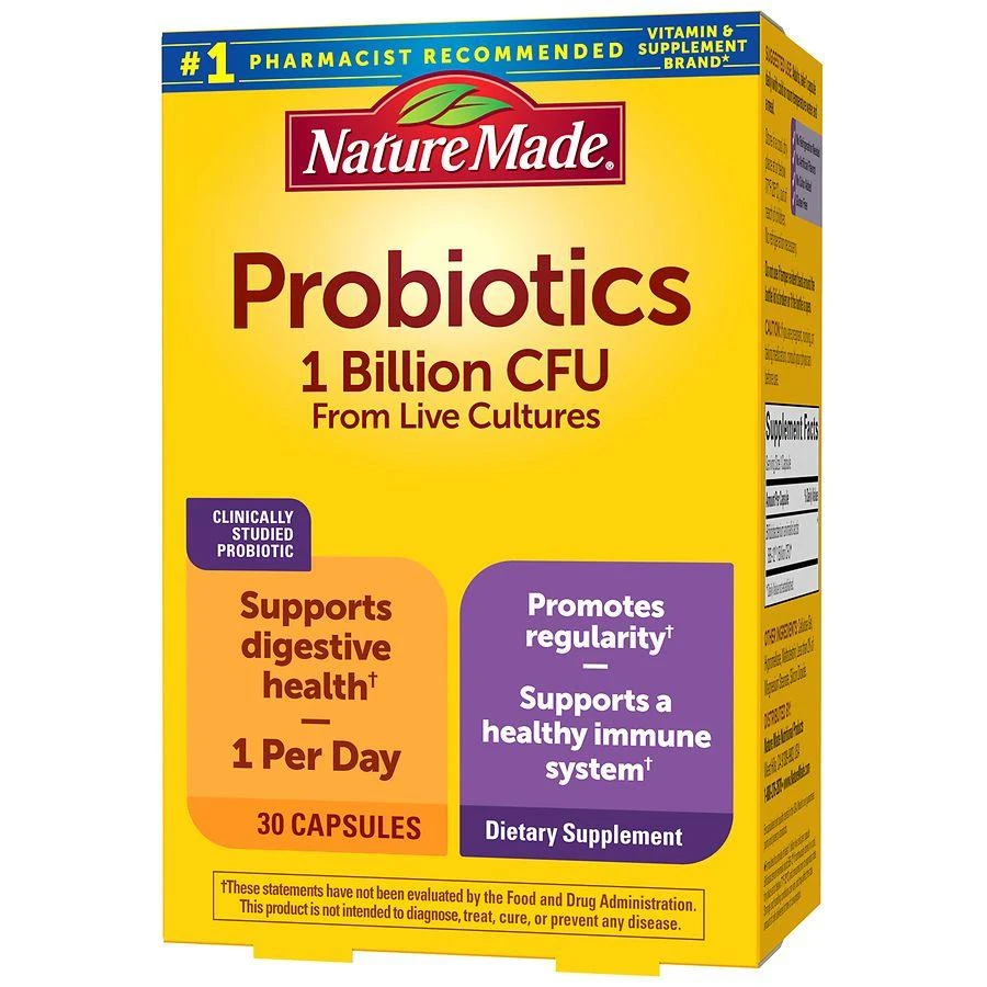 Nature Made Probiotic Capsules 1 Billion CFU From Live Cultures 9