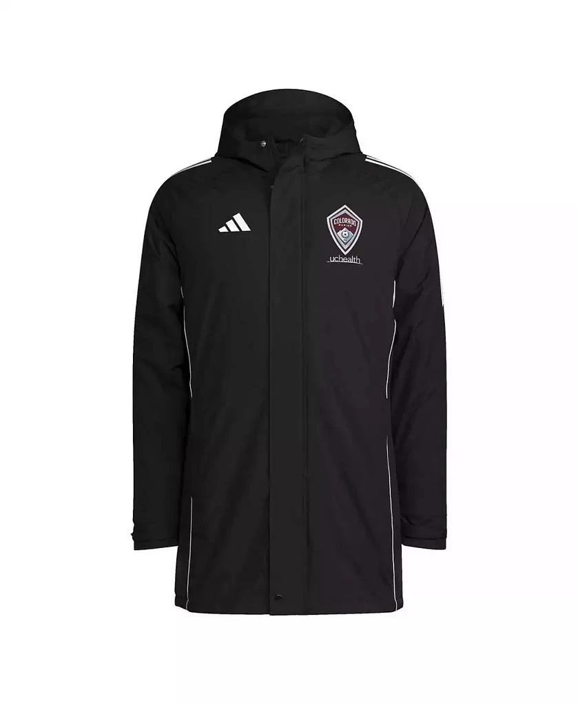 Adidas Men's Black Colorado Rapids Tiro 24 Full-Zip Hoodie Winter Parka 3