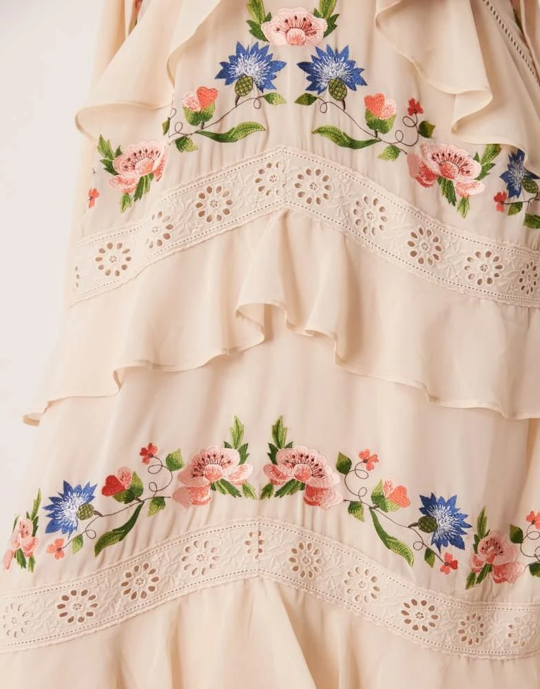 maya embroidered dress Cocktails In Costa Maya Embroidered Dress Curves – Impressions Online  Boutique main image 1